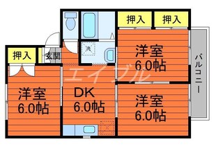 グリーンパレス早島Aの物件間取画像